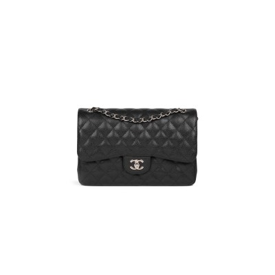 CHANEL CAVIAR QUILTED JUMBO CLASSIC DOUBLE FLAP BAG 1714520 (30*20*10cm)